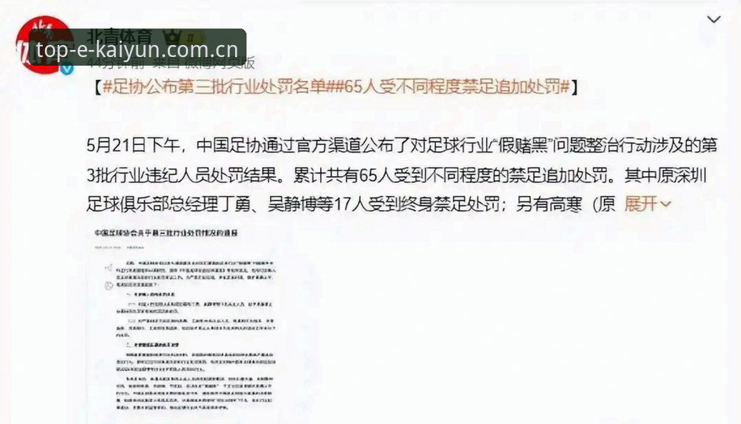 开云可靠吗 为什么中国足协这次禁足名单引发如此大震动?